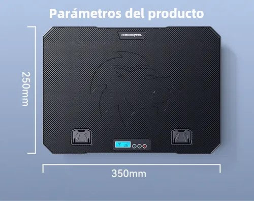 COOLER PARA LAPTOP 6 VENTILADORES LUZ RGB