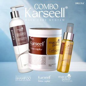 COMBO CAPILAR KaARSEELL | SHAMPOO + MASCARRILLA + ACEITE DE MACA & ARGÁN